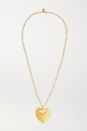 14kt Giant Heart Necklace