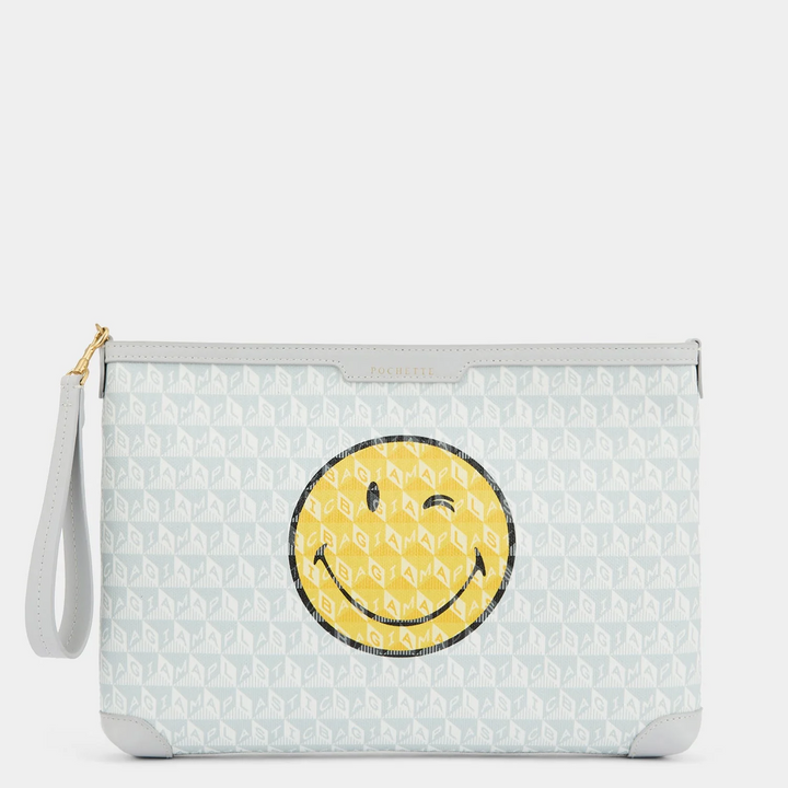 Anya Hindmarch I Am A Plastic Bag Zany Phone Pouch on Strap
