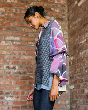 Pagoda Sleeve Asia Shirt in Silk No.1