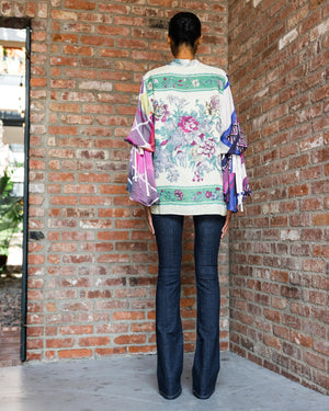 Pagoda Sleeve Asia Shirt in Silk No.1