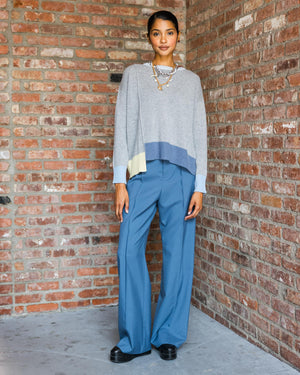 Blue Stitch Front Seam Pants AW24