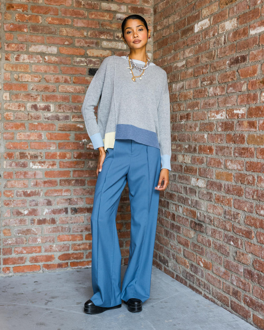 Blue Stitch Front Seam Pants AW24