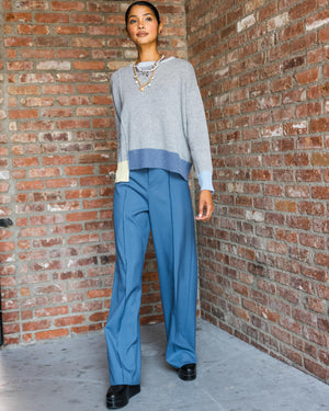 Blue Stitch Front Seam Pants AW24