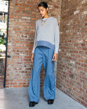 Blue Stitch Front Seam Pants AW24