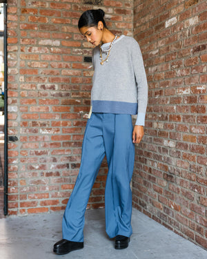 Blue Stitch Front Seam Pants AW24