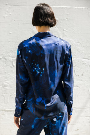 Classic Shirt in Indigo Paint and Check