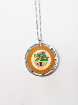 Orleans Poker Chip Necklace