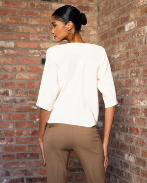 Drive Blouse in French Vanilla AW24