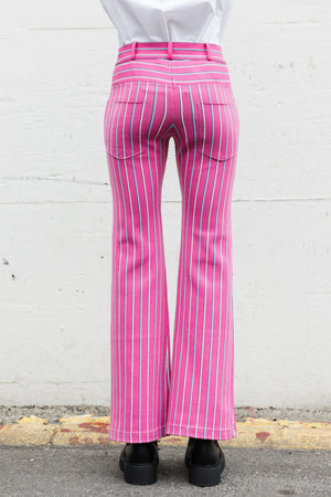 SS24 Marni Striped Pants in Pink
