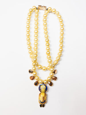 C-3PO Pearl Necklace