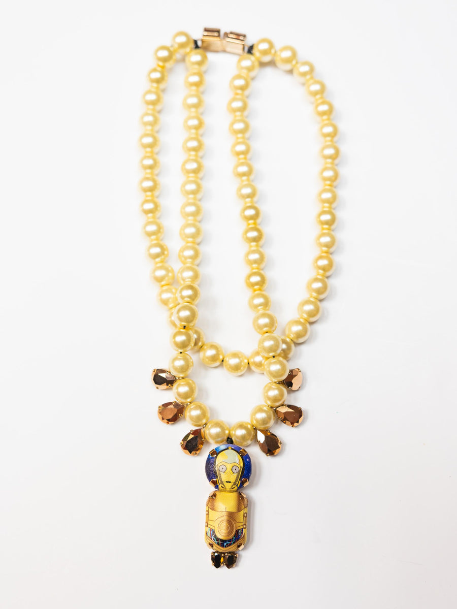 C-3PO Pearl Necklace