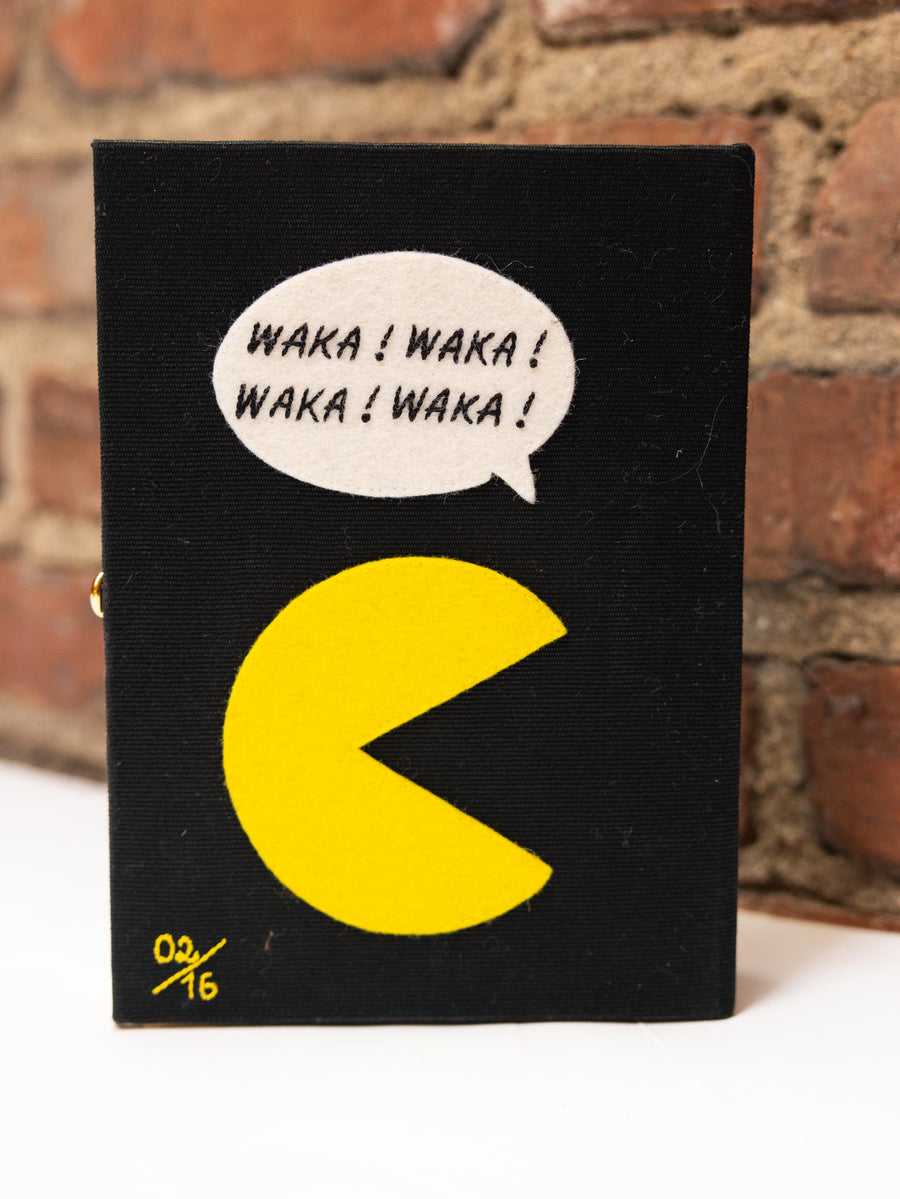 No way!! Pac-Man Book Clutch w/ Crossbody Strap