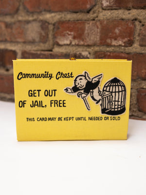 Community Chest Book Clutch w Crossbody Strap