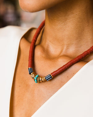 Red Puka Necklace