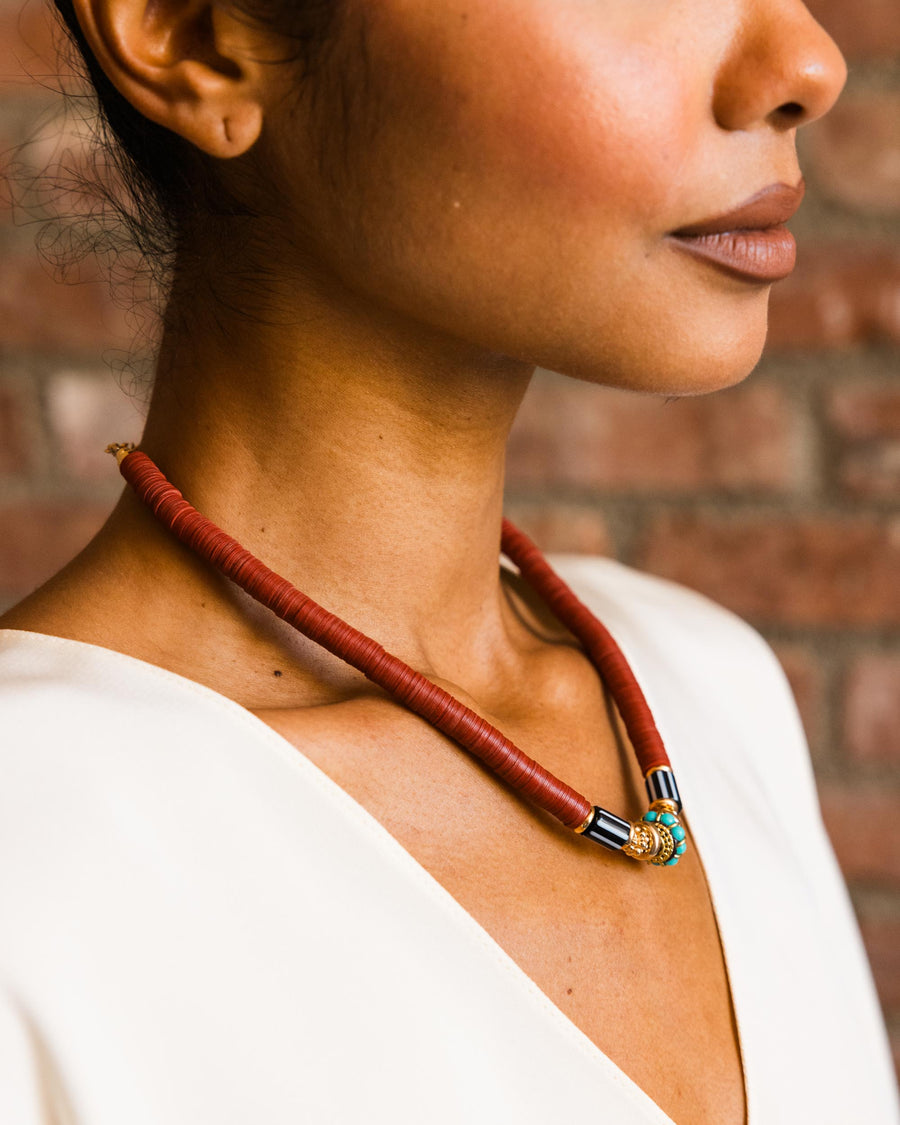 Red Puka Necklace