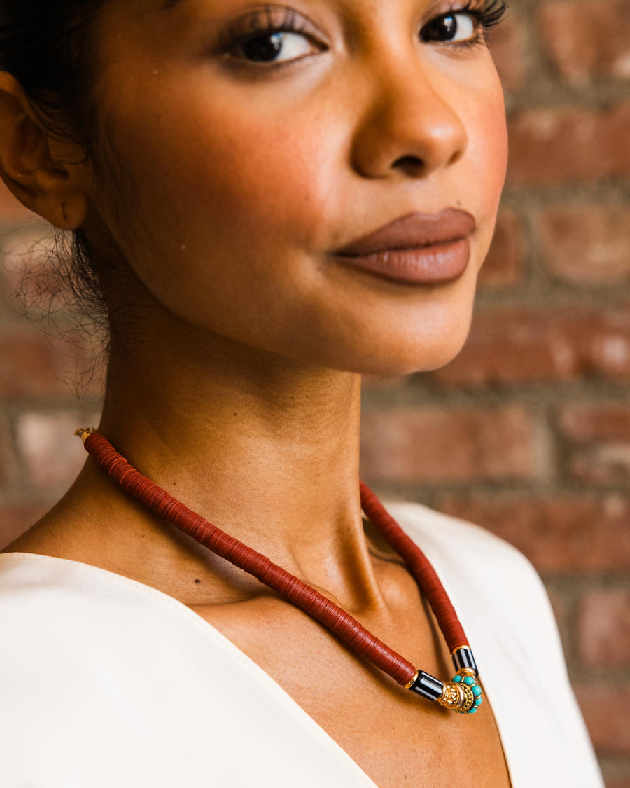 Red Puka Necklace