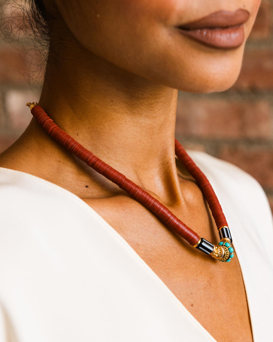 Red Puka Necklace