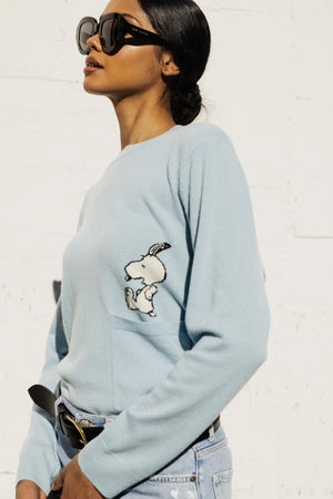 Snoopy Boxy Peek Pocket Sweater