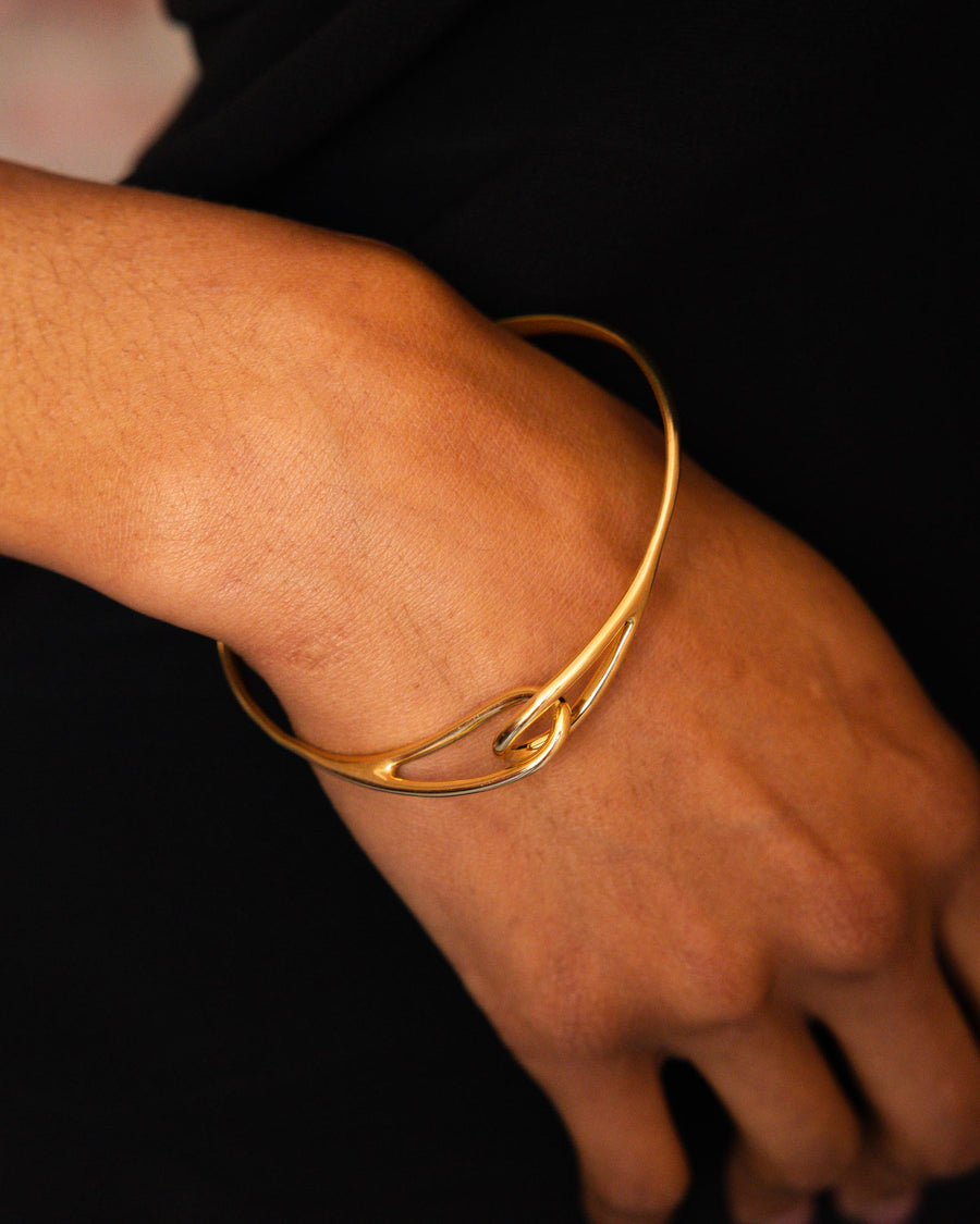 18K Tiffany Interlock Cuff