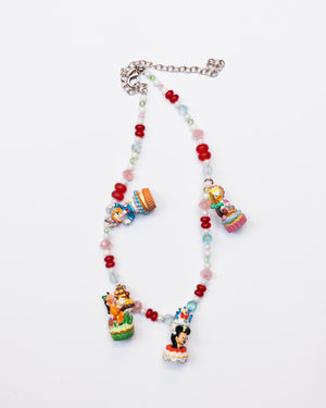 Mickey & Friends Vtg Charm Layered Necklaces