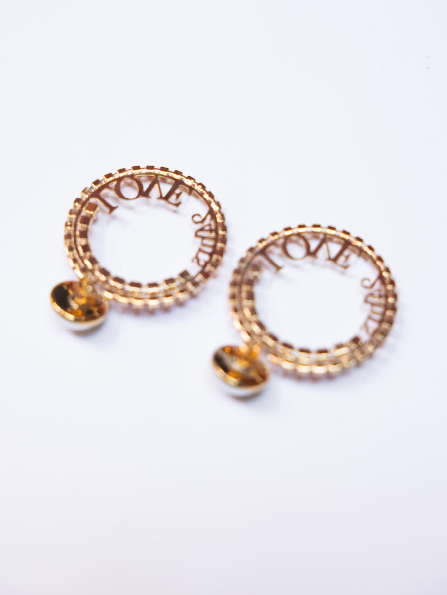 24 hr love hoop earrings