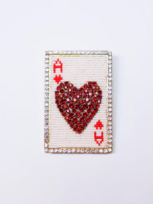 Ace of Hearts Brooch