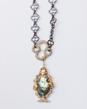 Precieux Entrecroisements - Short Necklace with Diamonds