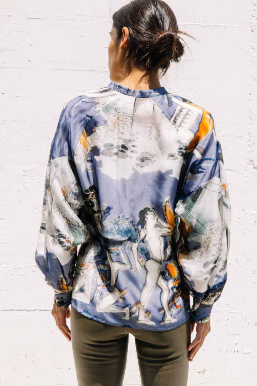 Double Layer Print Shirt In Print