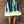 Load image into Gallery viewer, Hand Printed Gathered Skirt Blue &amp; Yellow
