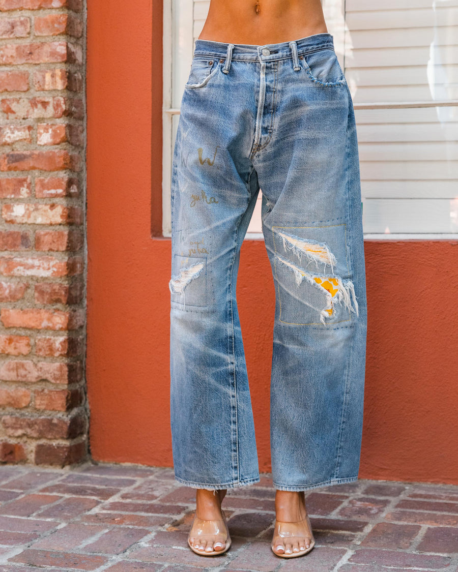 VTG Japanese Denim W Yuka Handwritten