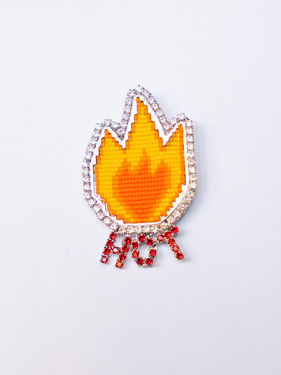 Emoji Bling Hot Brooch