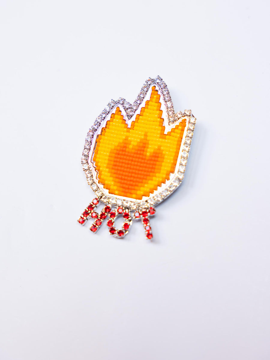 Emoji Bling Hot Brooch