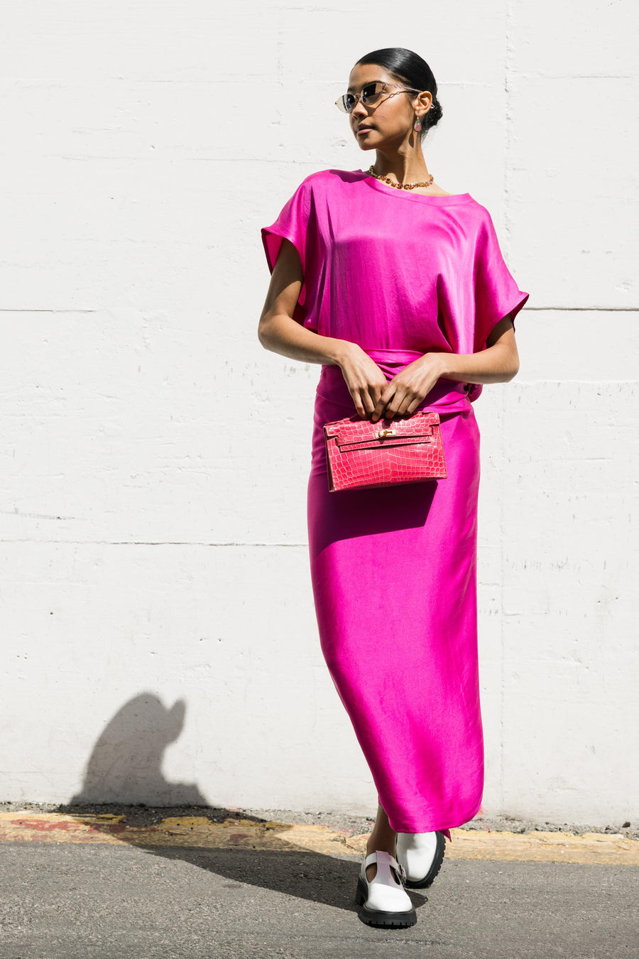 Sarong in Magenta