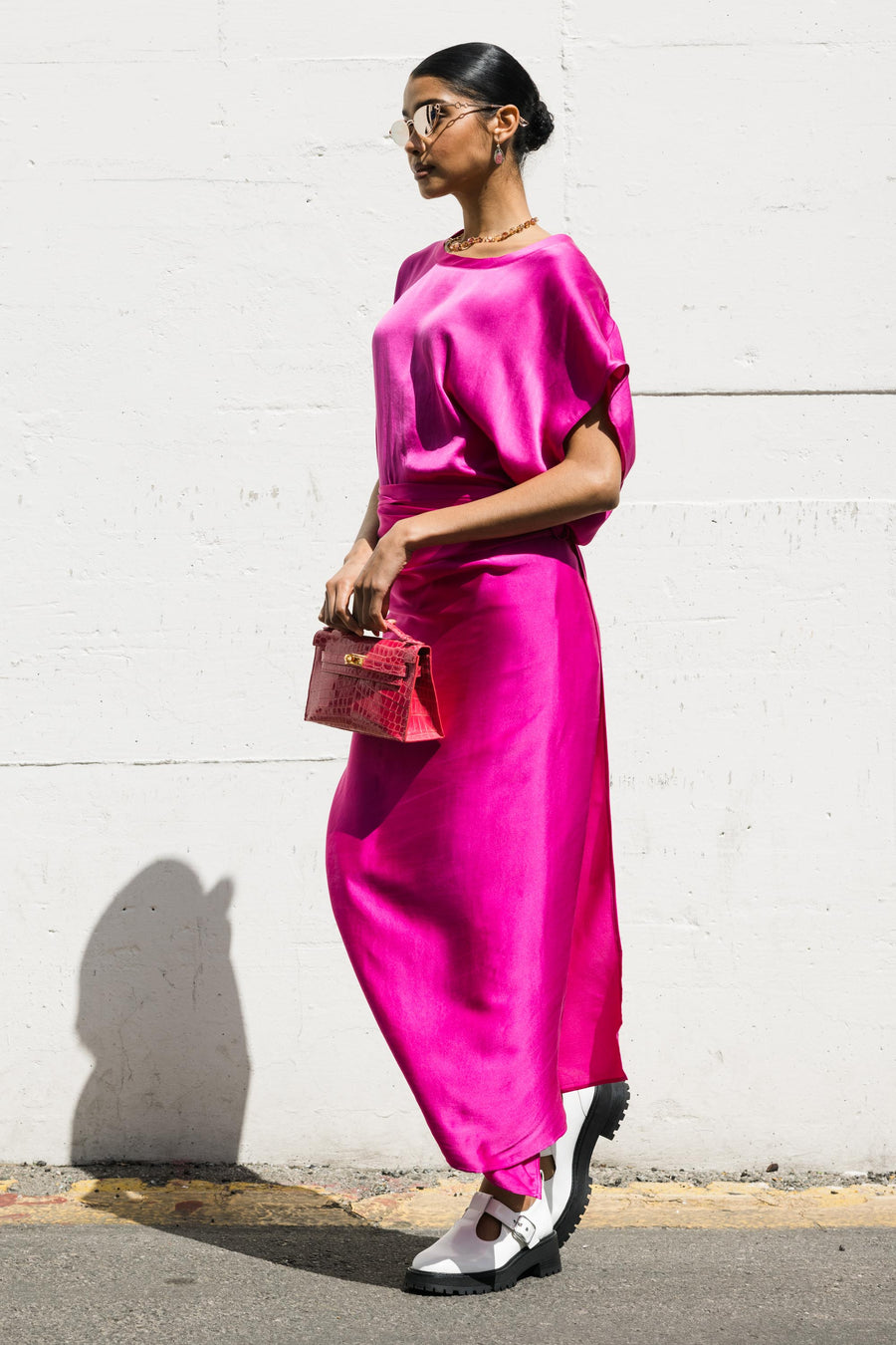 Sarong in Magenta