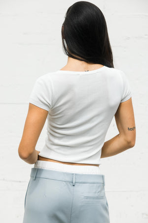 Byrin Top In White