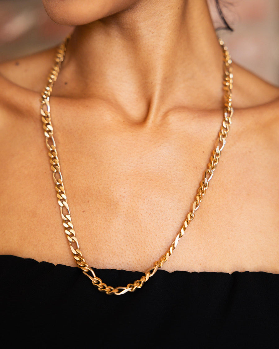 18K Yellow Gold Diamond Chain