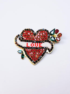 Love Heart Brooch