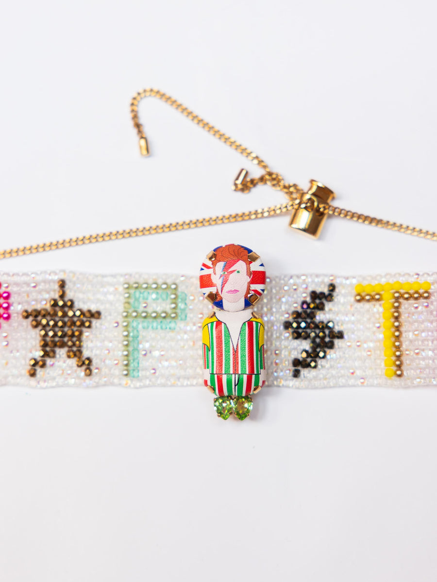 Bowie Pop Star Miyuki Bead Choker