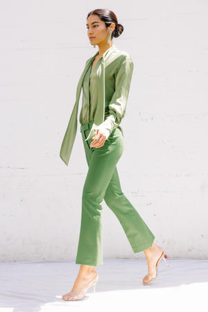 Nellie.C Pant In Chartreuse