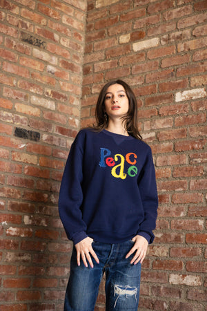 Peace Sweatshirt in Navy