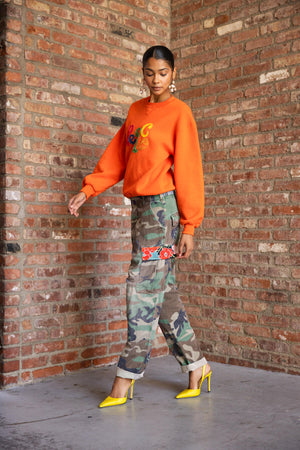 Peace sweatshirt in Orange