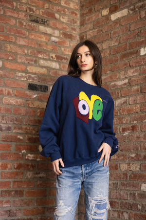 Love Sweatshirt in Navy