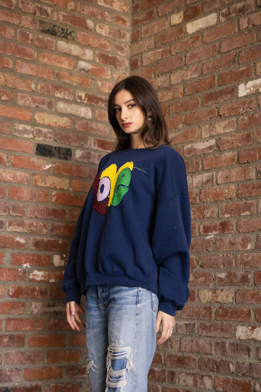 Love Sweatshirt in Navy