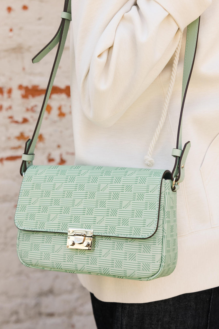 Small Croisette Bag in Mint