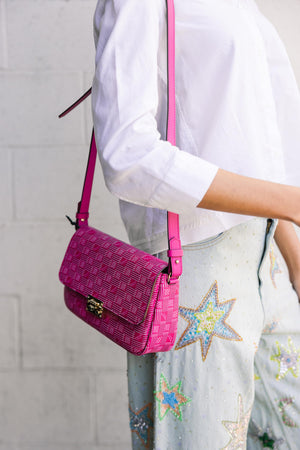 Small Croisette Bag in Fuchsia