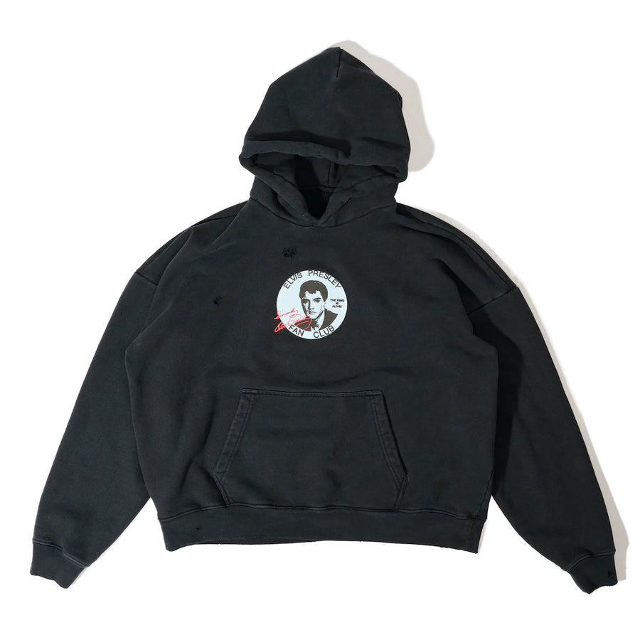 Fan Club Hooded Sweatshirt in Black