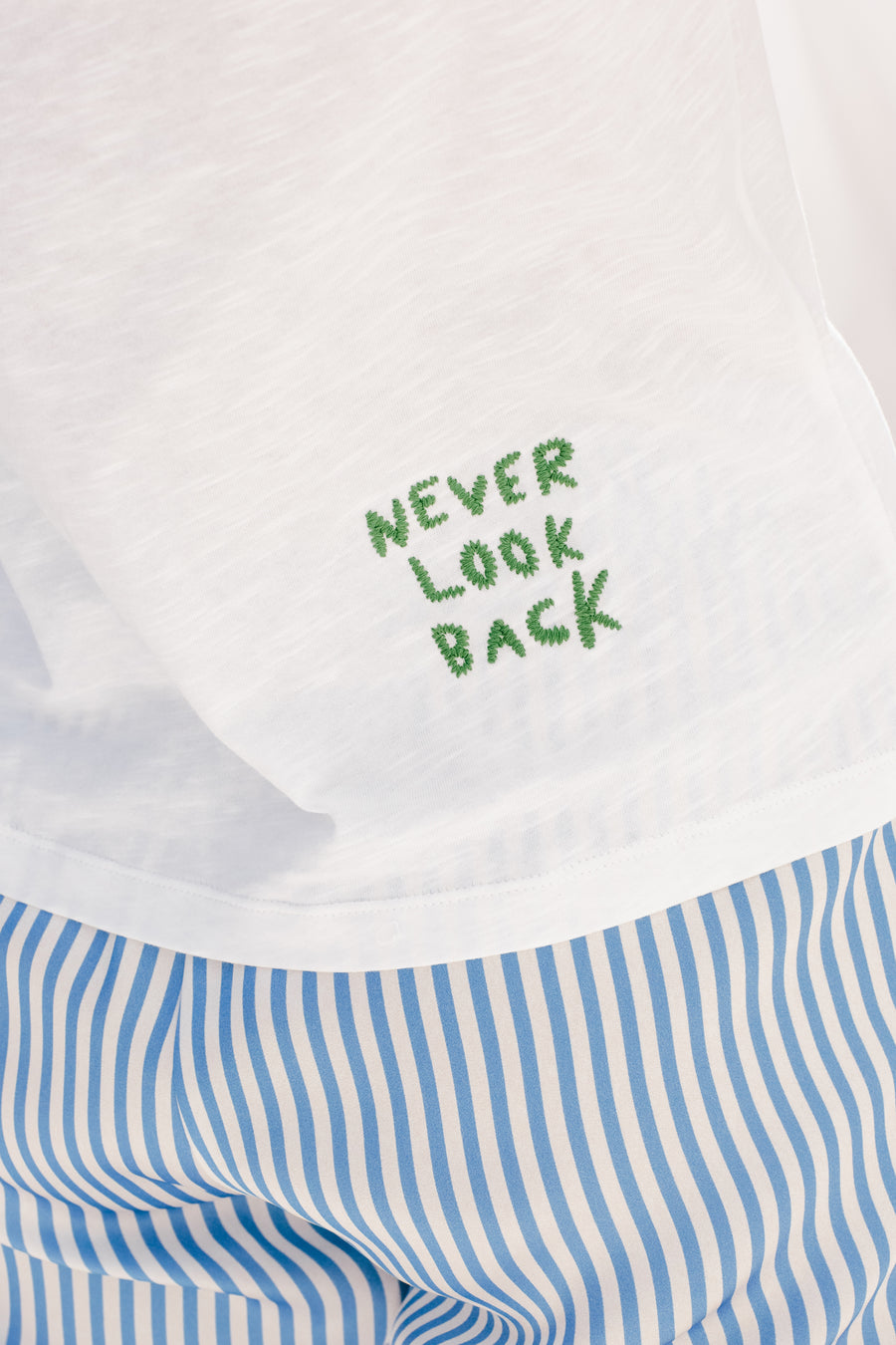Mira Mikati x Javier Calleja Tee With Embroidery In White
