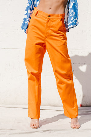 Poser Pant in Bright Orange