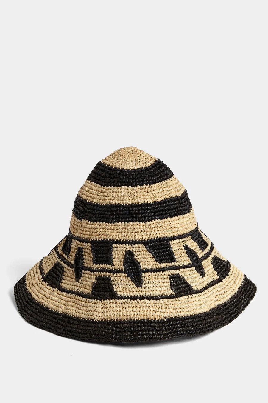 Sisterhood Knitted Hat in Black & Cream