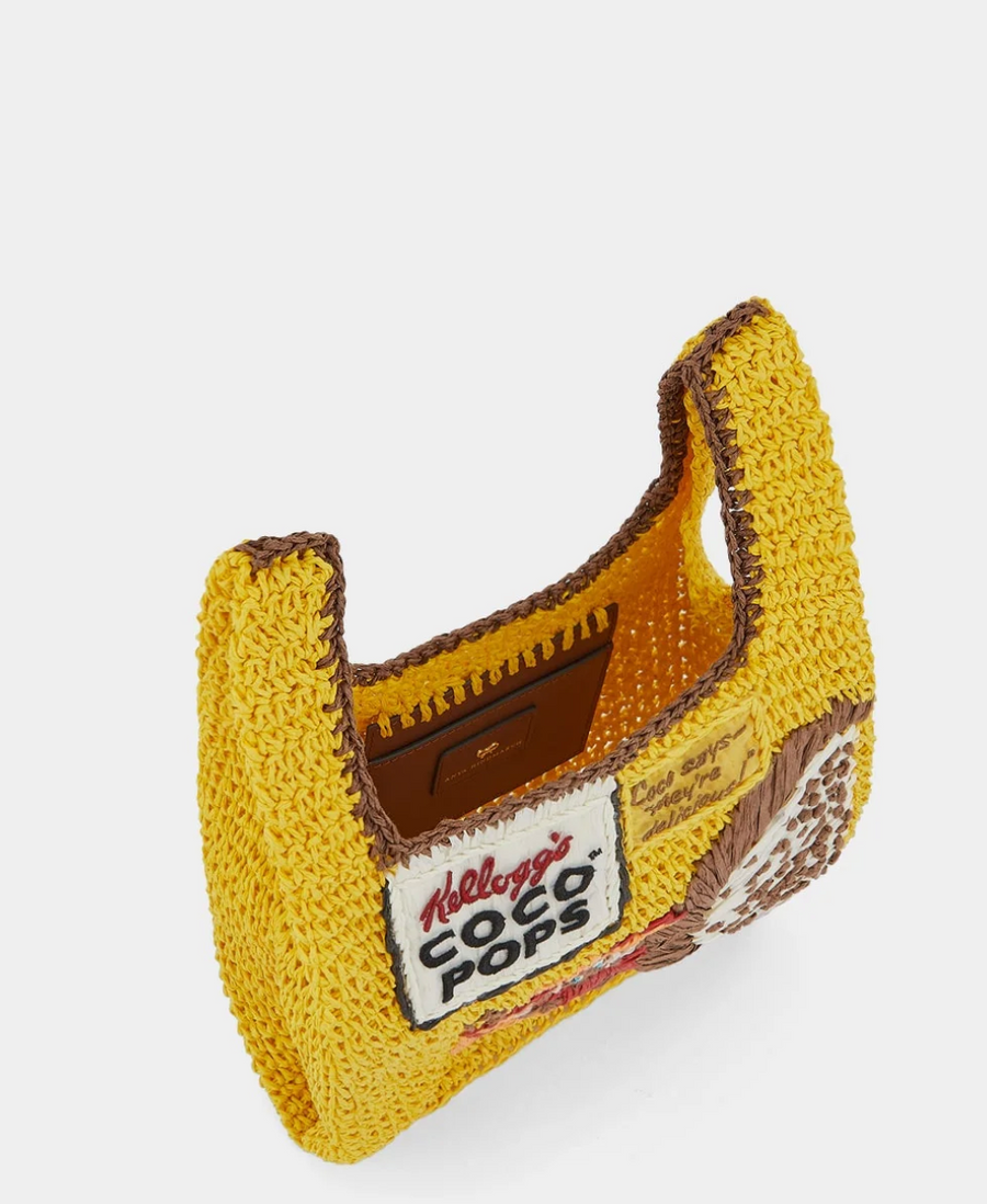 Anya Brands Mini Tote Coco Pops in Honey Paper Raffia